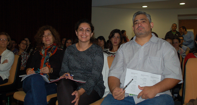 El jurado (de izquierda a derecha): Dra. Ana Carolina Donadio, Dra. Natalia Pacioni y Lic. Andrés Fernández.