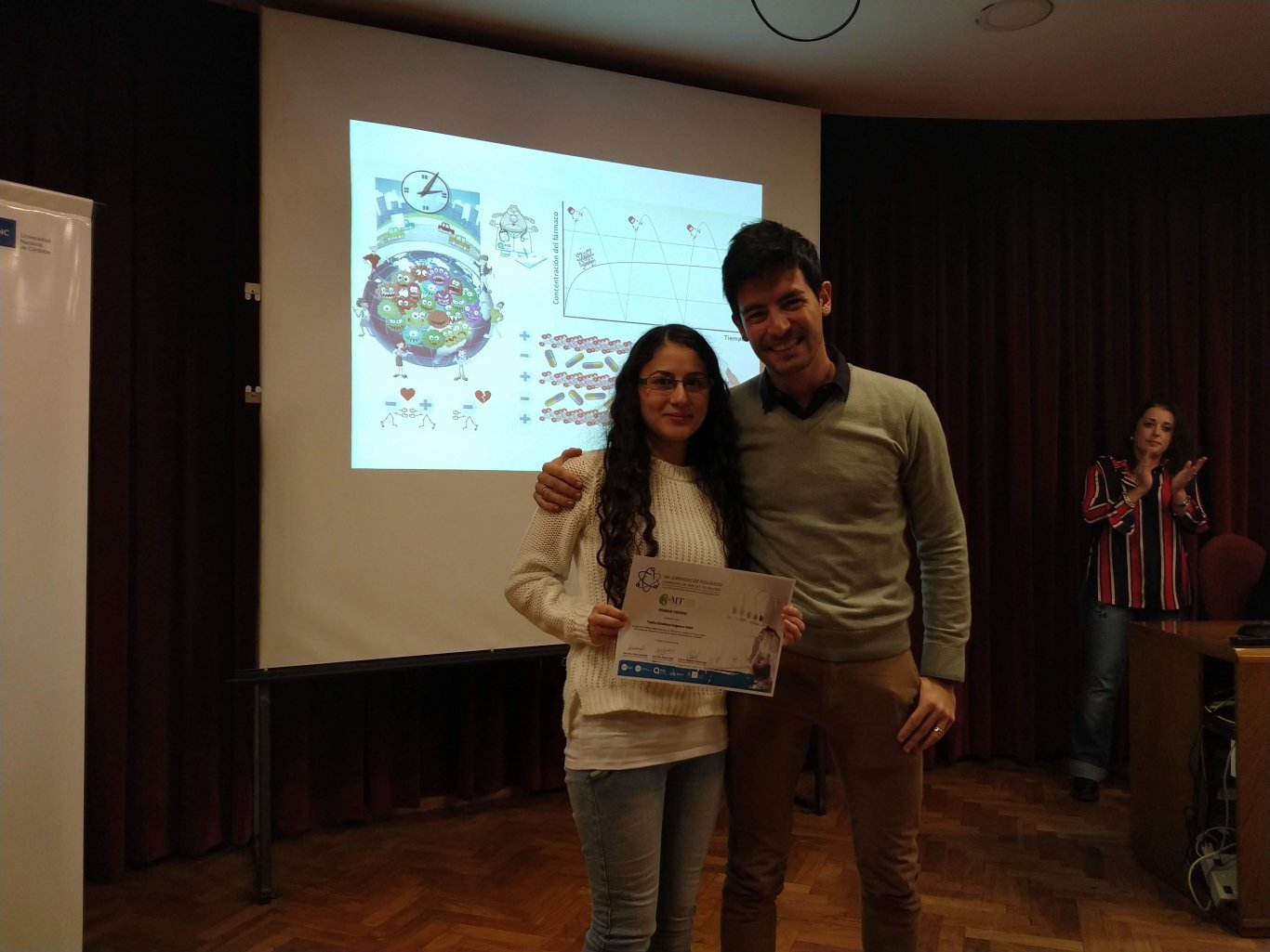 Yadira Estefanía Salguero Salas, ganadora "Mi tesis en 3 minutos" 2018.